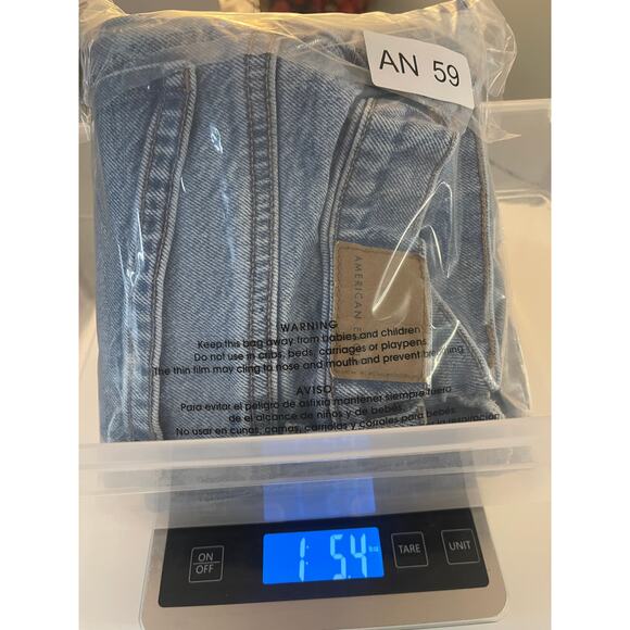 American Eagle 90s Bootcut Stretch Front Slit Jeans Denim - Size Women 00 - Picture 12 of 12